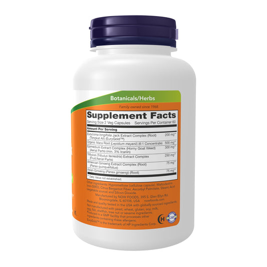 NOW Foods TestoJack 200 capsules offer convenient support for energy.