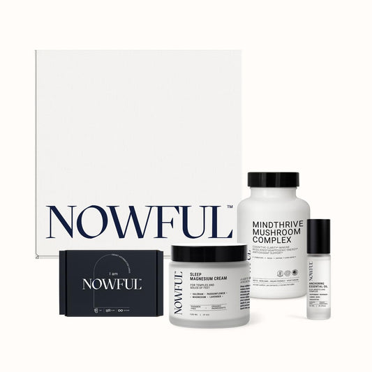 Nowful affirmation cards close-up guiding a calm, focused mindset.