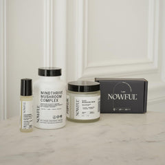 Nowful magnesium sleep balm demonstrates a gentle massage for nighttime wind-down.
