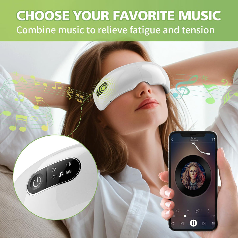 NOWWISH Eye Massager with four modes for personalized relaxation sessions.