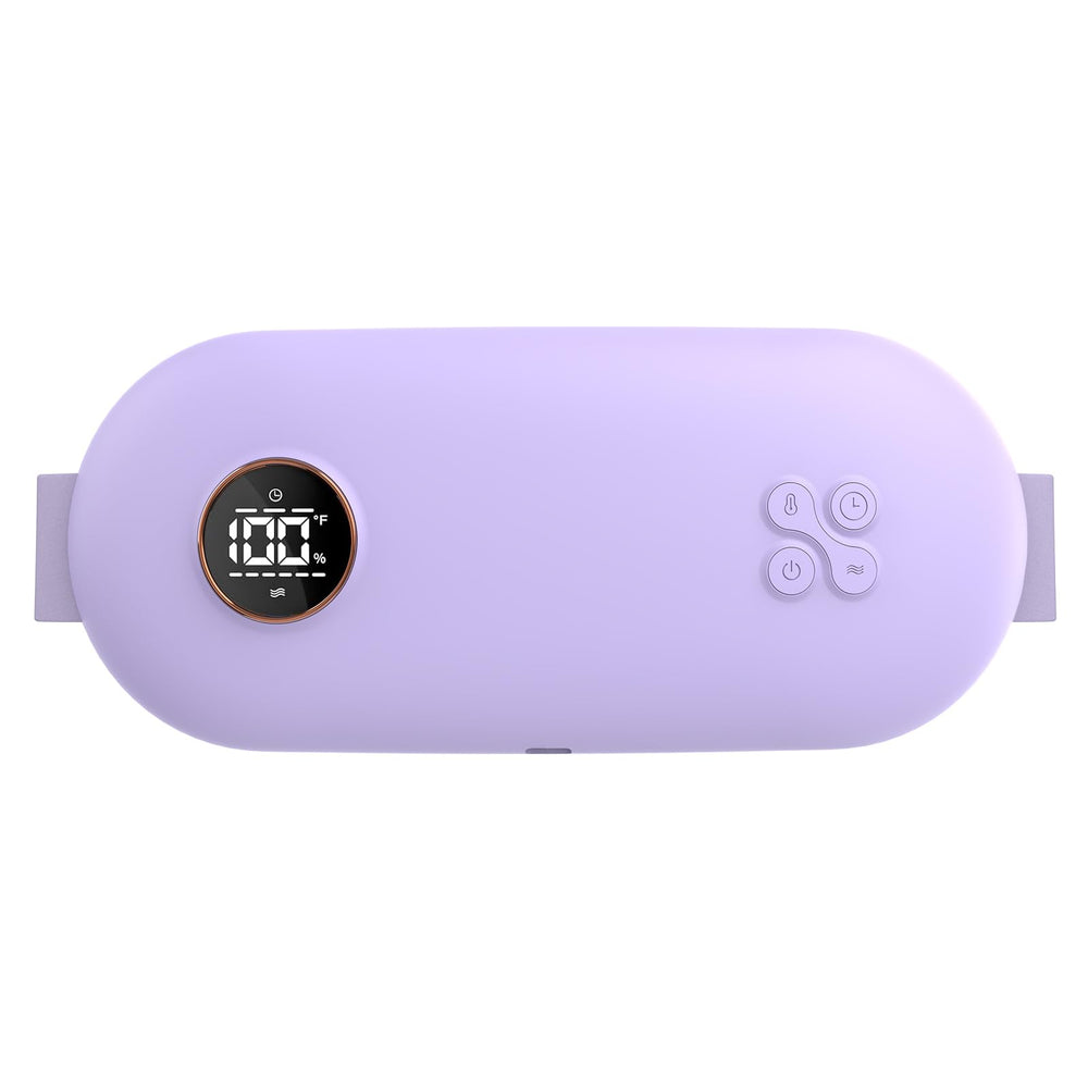NOWWISH graphene heating pad front view showing portable design for on-the-go relief