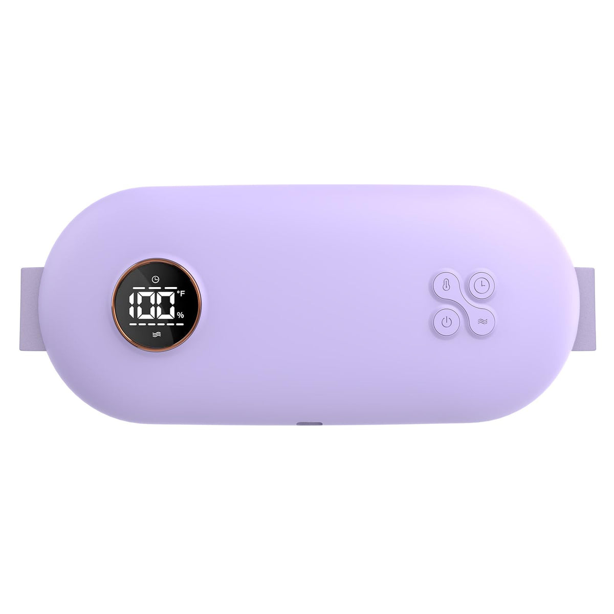 NOWWISH graphene heating pad front view showing portable design for on-the-go relief