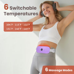 NOWWISH heating pad provides 6 massage modes for soothing support