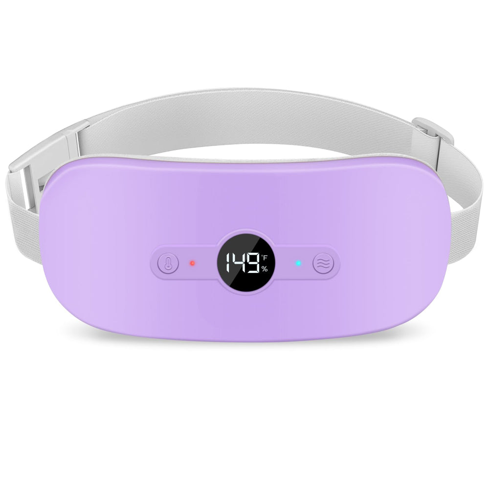 NOWWISH heating pad battery display shows charge level for cordless use