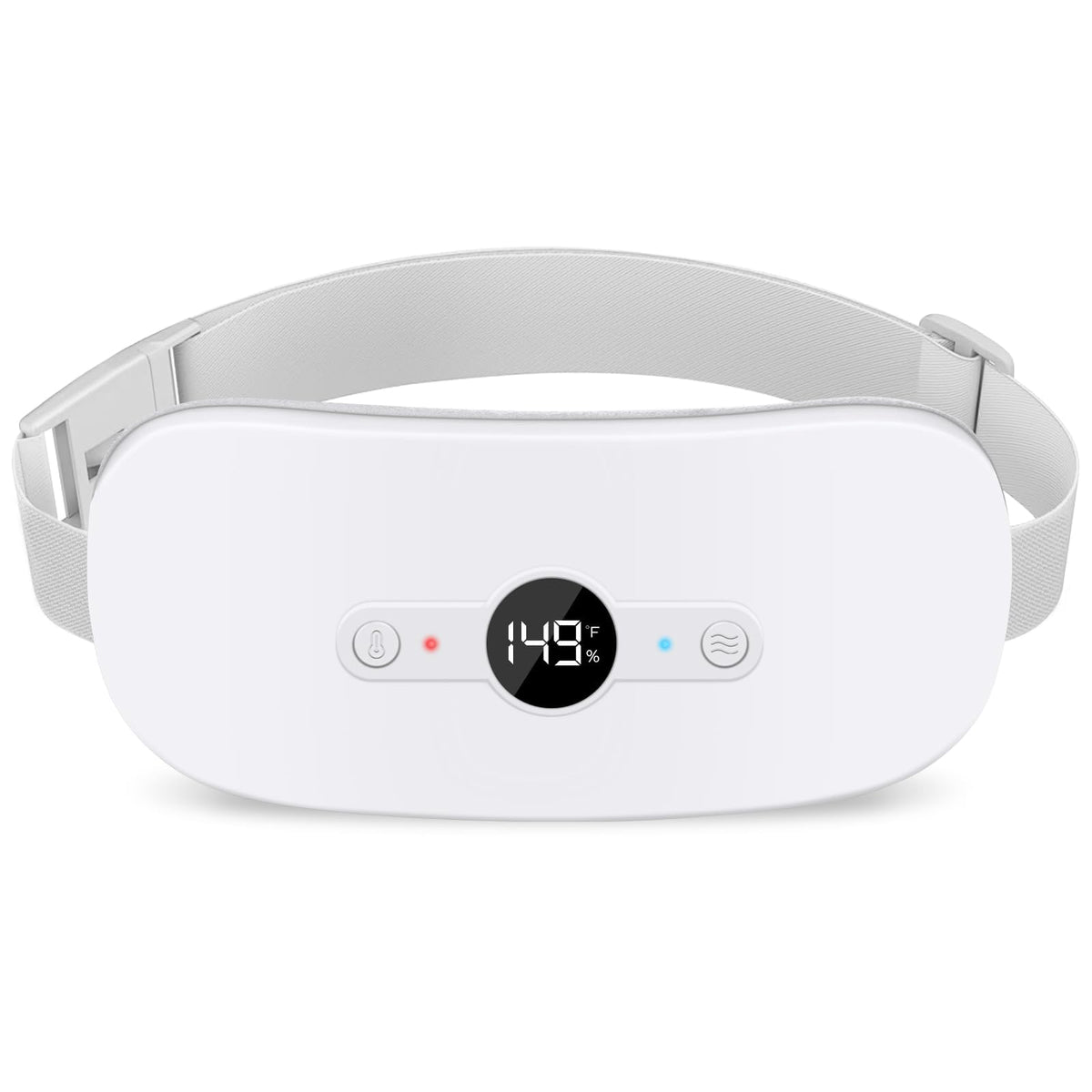 NOWWISH heating pad with LED display shows temperature and battery level for easy control.