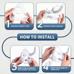 NQIAO seamless silicone seal cushion improves mask performance
