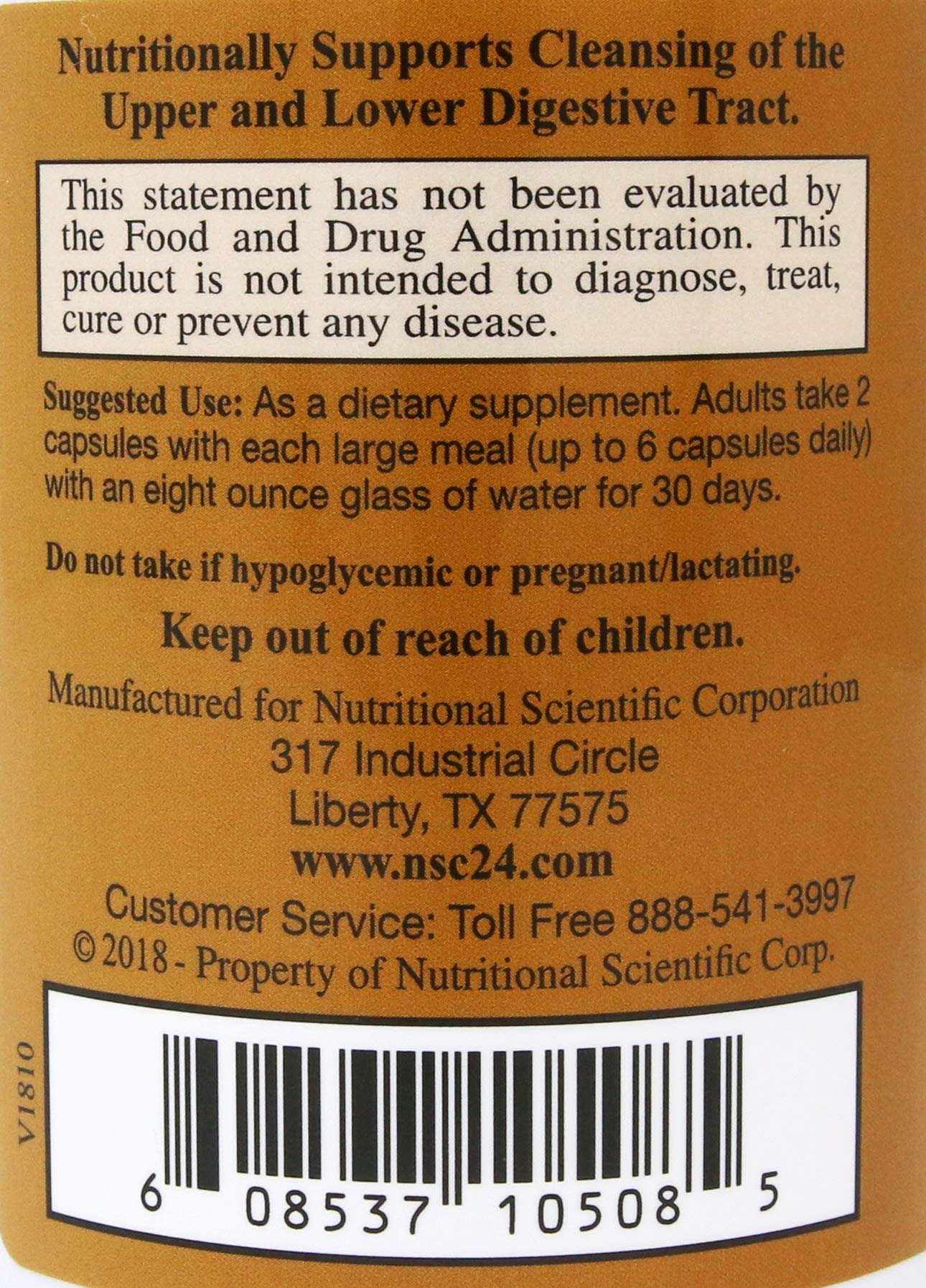 NSC Immunition Immucleanse capsules closeup for easy daily detox