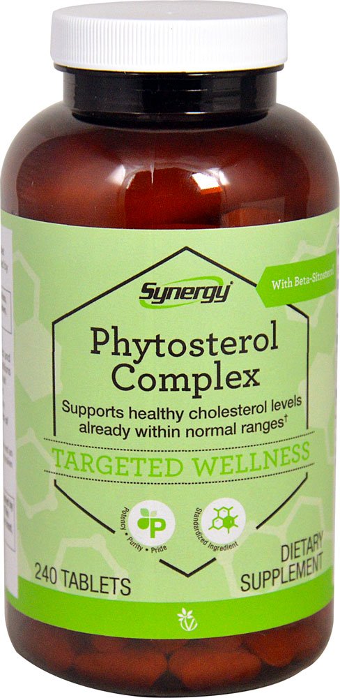 NSI Vitacost Synergy Phytosterol Complex bottle with standardized plant sterols supporting cholesterol balance.