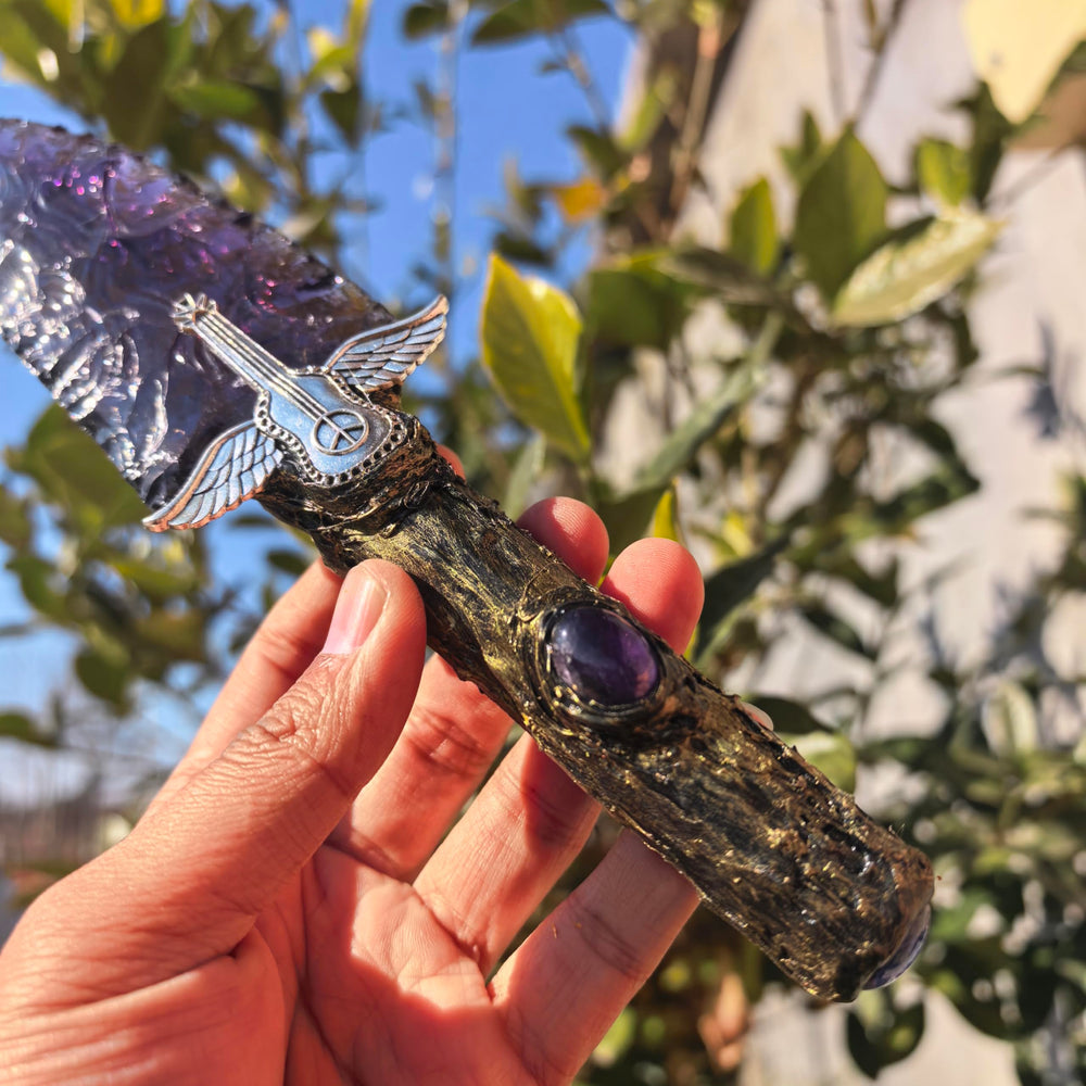 NsmjodStone Unique Gemstone Artifact Display ideal for collectors and spiritual enthusiasts.