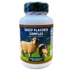 Nu-Health Sheep Placenta Complex capsules closeup highlights smooth texture and consistency.