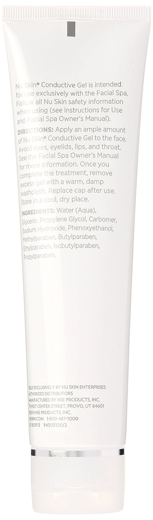 Nu Skin Conductive Gel spa session glide for smooth, comfortable treatments.