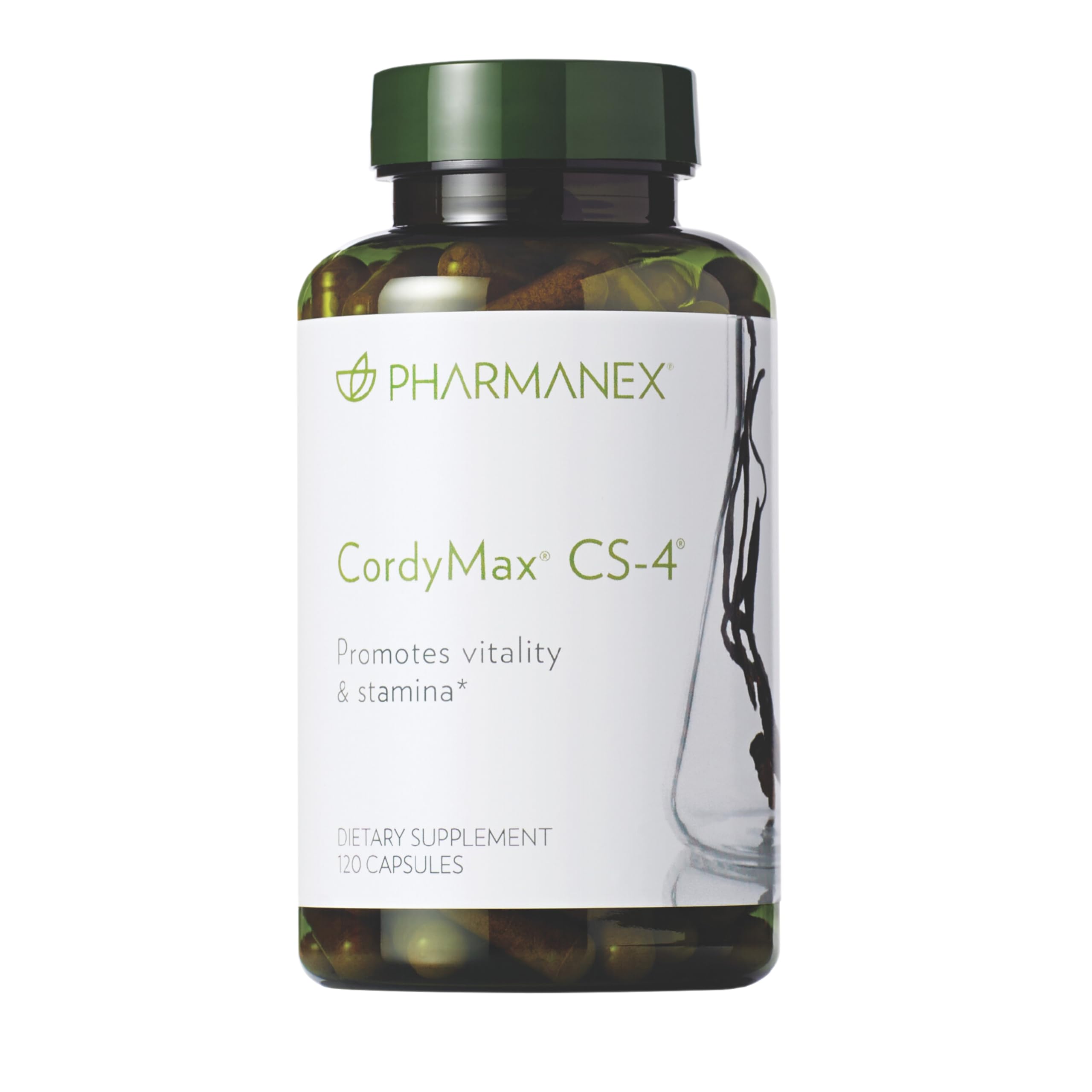 Nu Skin CordyMax Cs-4 bottle front for daily vitality.