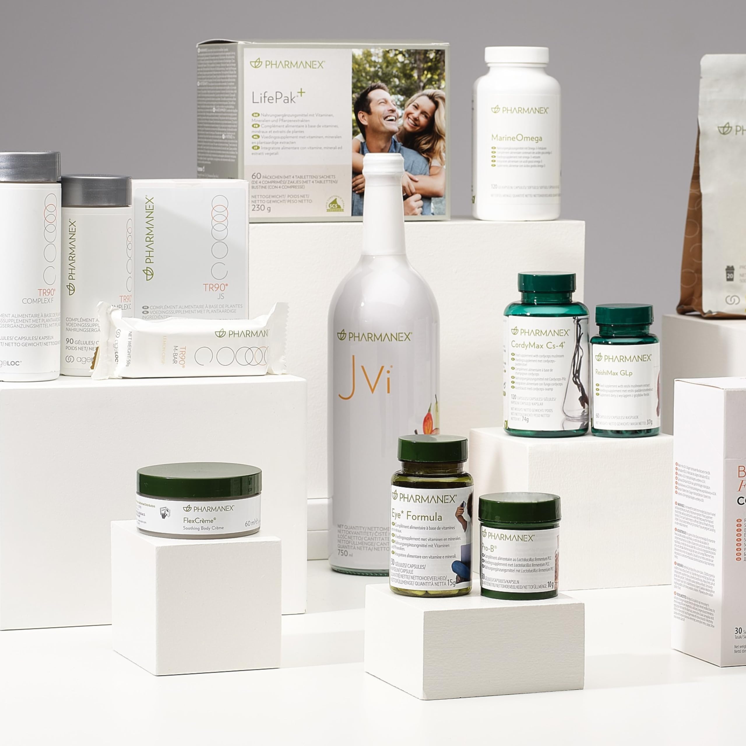 Lifestyle shot showing CordyMax Cs-4 in a morning routine.