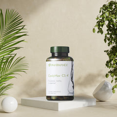 Durable Nu Skin CordyMax Cs-4 bottle signals premium quality.
