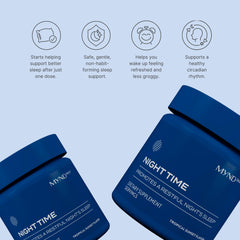 Nu Skin MYND360 measuring scoop for precise daily dosage before bed.