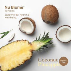 Nu Skin Nu Biome coconut pineapple flavor close-up for refreshing daily use