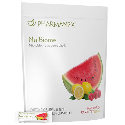 Nu Skin Pharmanex Nu Biome packets for easy daily digestive balance.