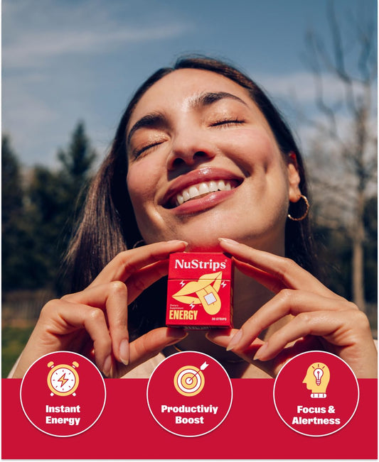NuStrips individual strip unwrapped for fast-dissolving energy.
