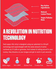 NuStrips packet designed for on-the-go energy and focus.