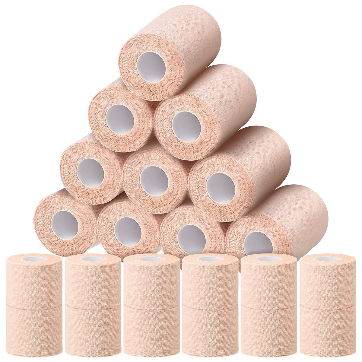 Nuanchu 16 roll cohesive wrap pack for pets and sports shown in a value pack