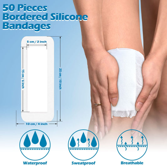 Nuanchu island dressing with adhesive border provides secure, breathable coverage.