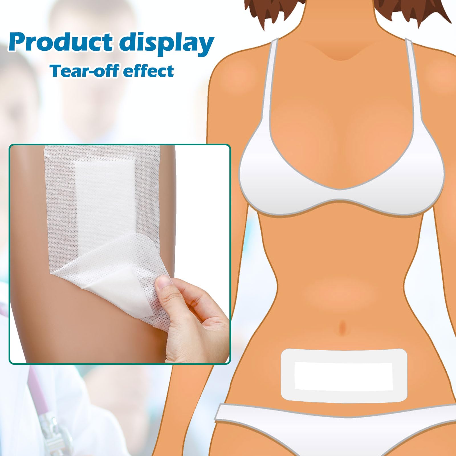Soft, breathable Nuanchu gauze reduces irritation during wear.