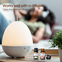 Nuanchu oils in a calm home office and living room diffuser setup