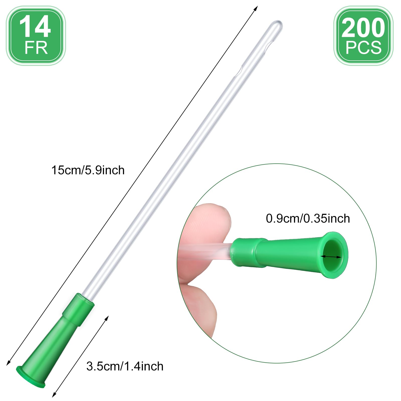 Nuanchu PVC tubing, 15 cm length, for easy replacement fit.