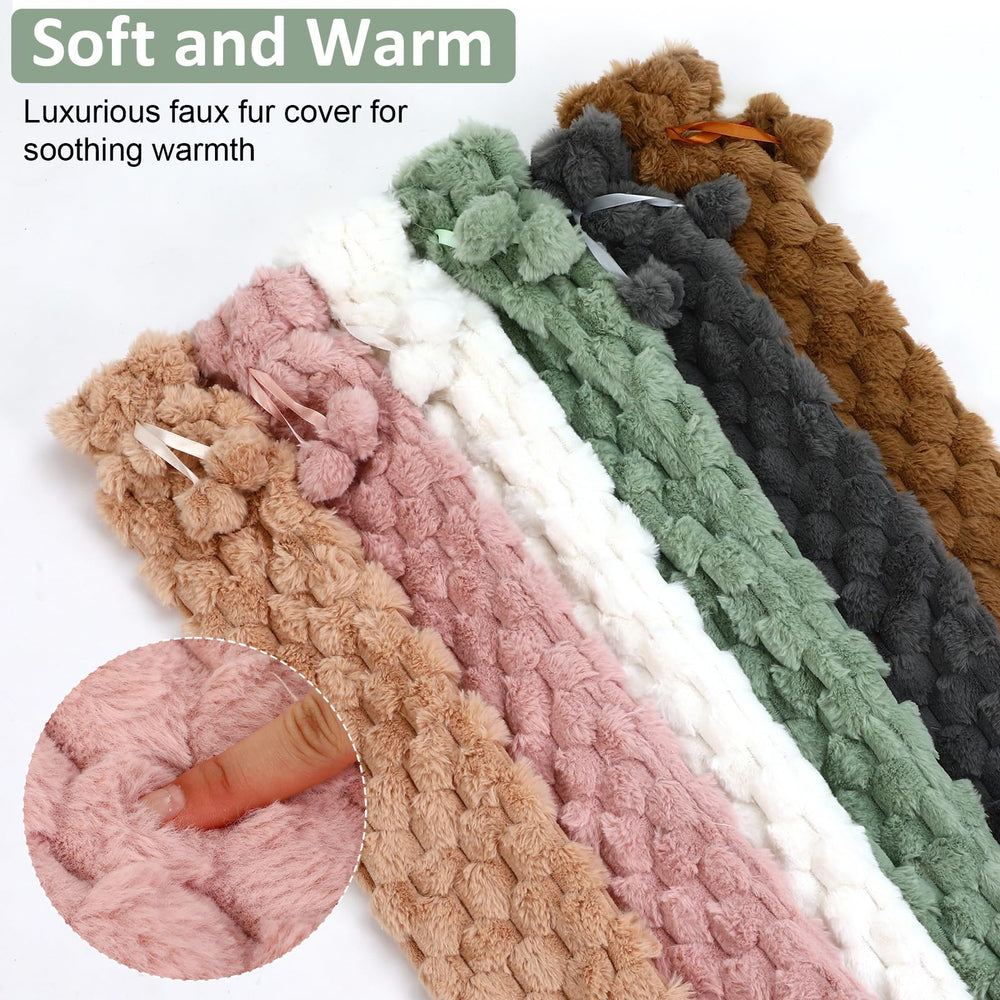 Nuanchu removable faux fur cover provides soft skin protection.