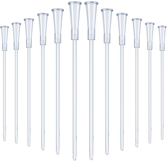 Nuanchu white PVC replacement tube kit, top view, for easy compatibility with enema kits.