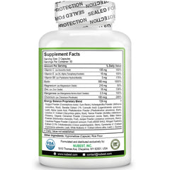 NuBest chromium and gymnema on label, signaling premium energy-support blend.