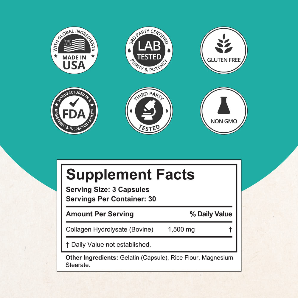 NuBest collagen capsules closeup highlighting daily beauty support