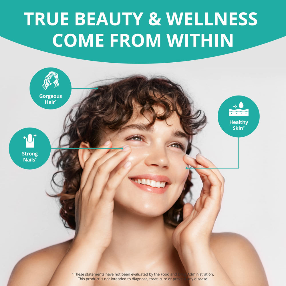 NuBest collagen capsules with hair growth focus