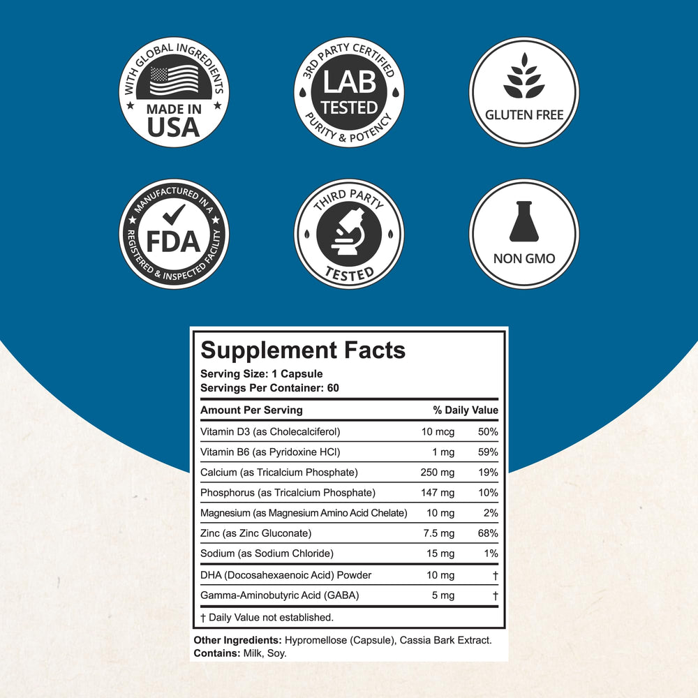 NuBest Grow Power USA-made capsules indicating quality manufacturing.
