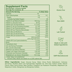 Closeup of NuBest Immune Gummies raspberry flavor