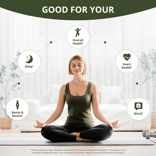 NuBest Magnesium Glycinate bottle back shows facts and purity certification for trust.