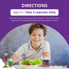 NuBest Tall herbal blend capsules with natural ingredients