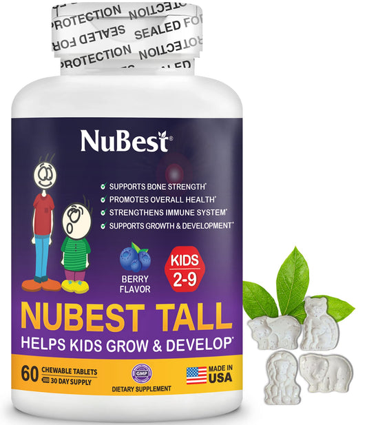 NuBest Tall Kids animal shapes chewables appealing to kids during daily routines.