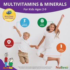 NuBest Tall Kids taking berry-flavored tablets supports a simple daily routine.
