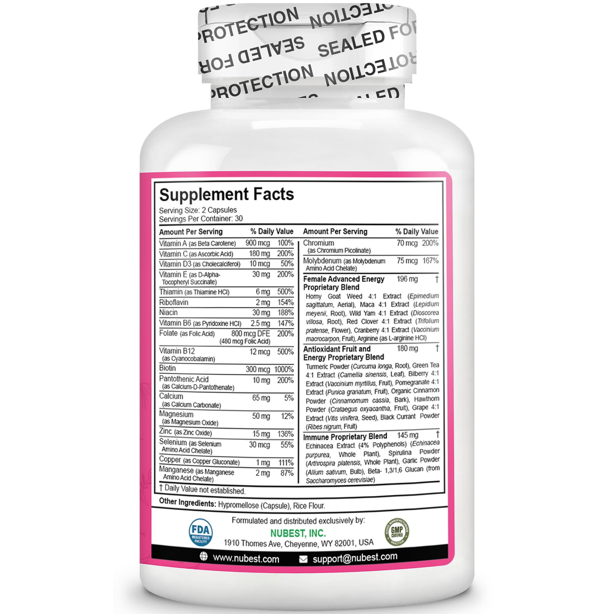 NuBest bottle pouring capsules into a hand for convenient daily routine.