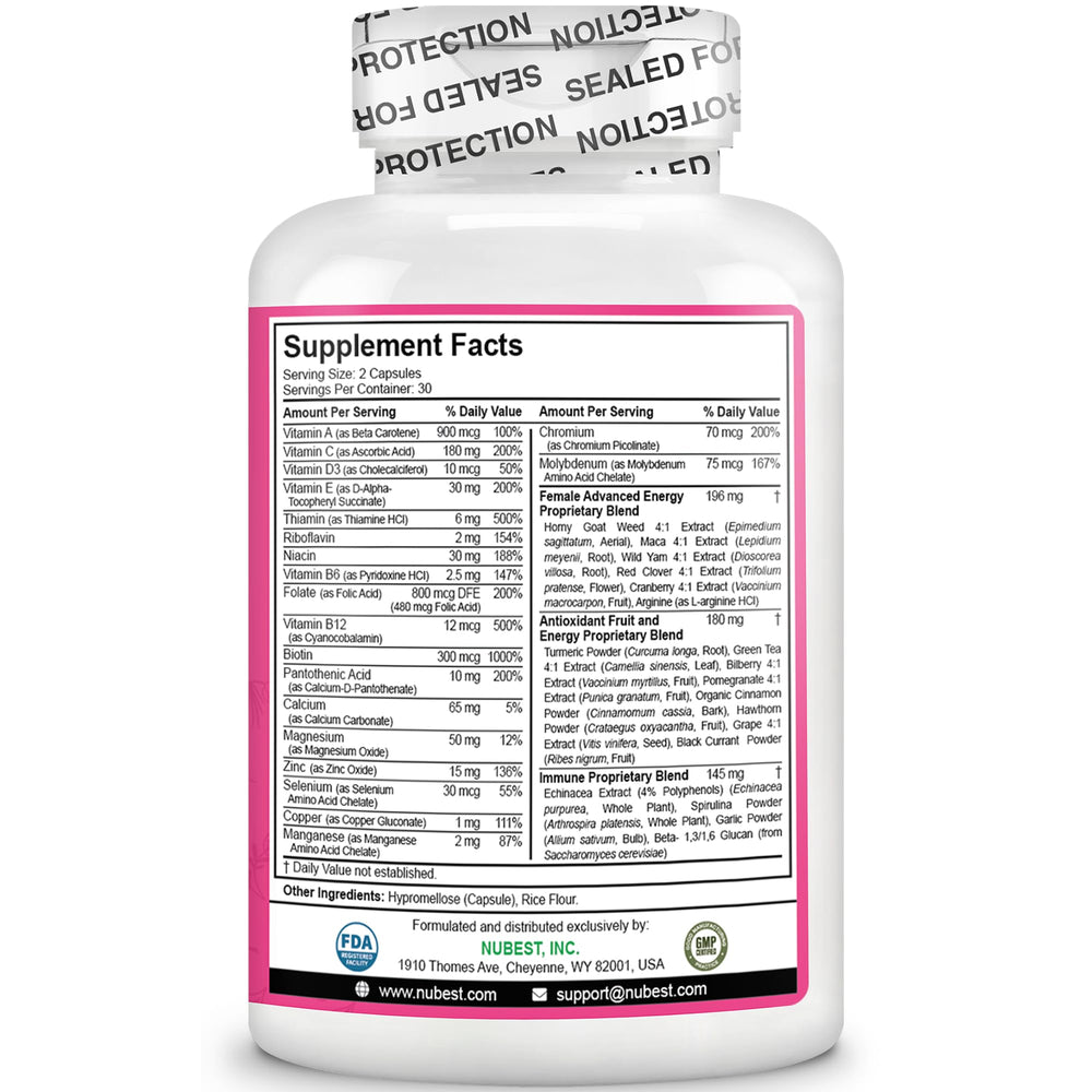 NuBest bottle pouring capsules into a hand for convenient daily routine.