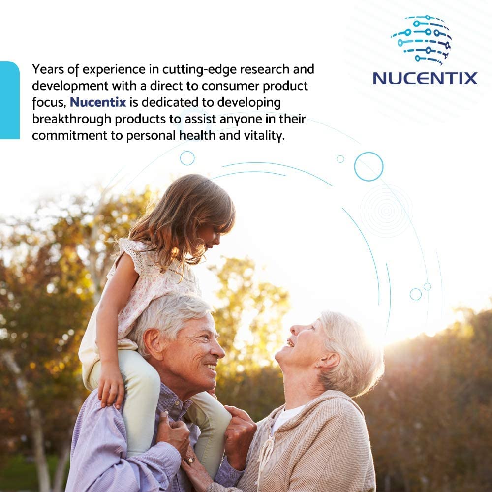 Nucentix GS-85 ingredients panel includes Banaba Leaf and Cinnamon.