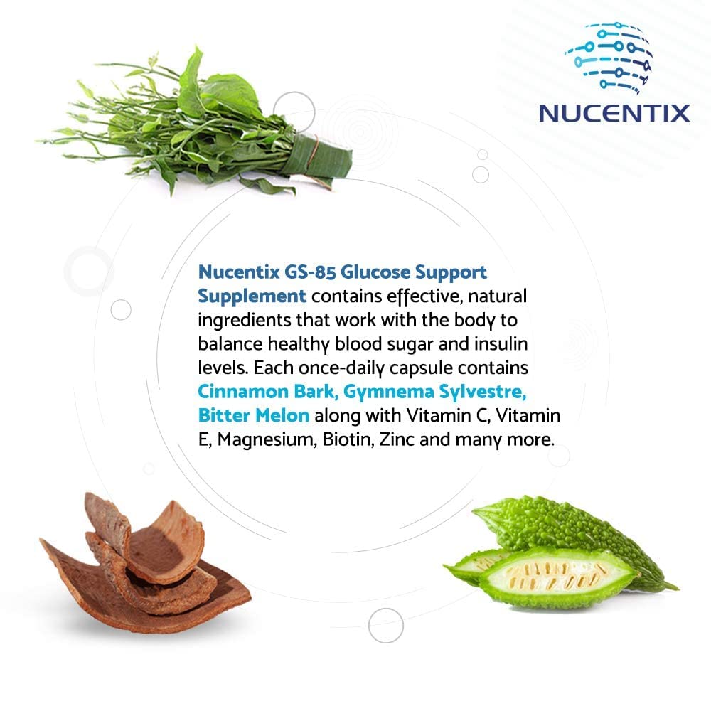 Nucentix GS-85 capsules being poured for convenient use.