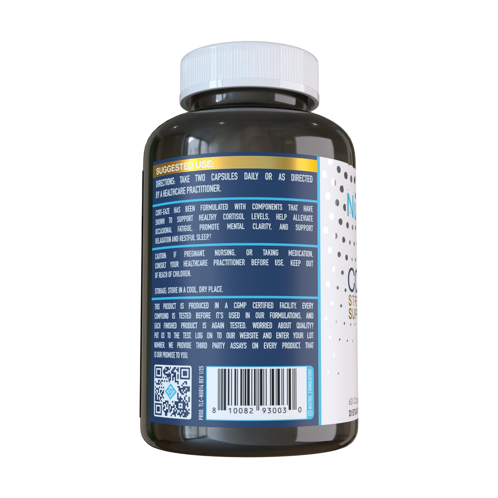 NuEthix Cort-Eaze capsules ready for daily relaxation support