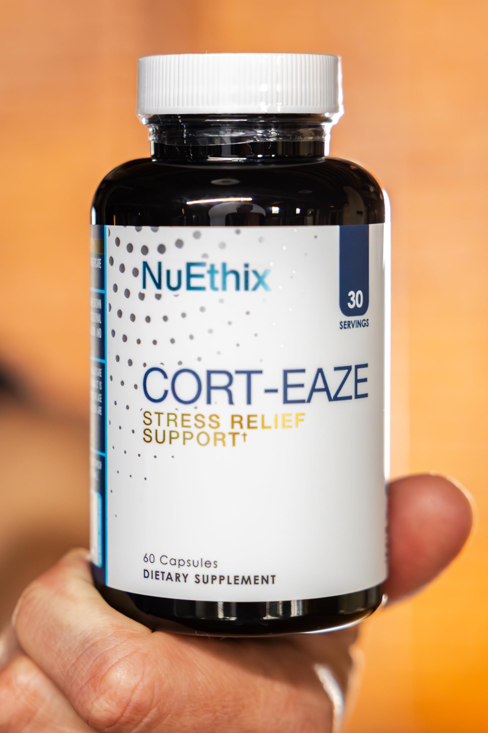 NuEthix Cort-Eaze serving size details on the box