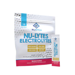 NuEthix NU-LYTES Watermelon packet close-up showing the label