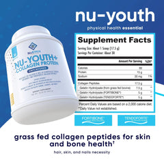 Pouring Nu-Youth into a glass for a quick daily joint-support ritual.