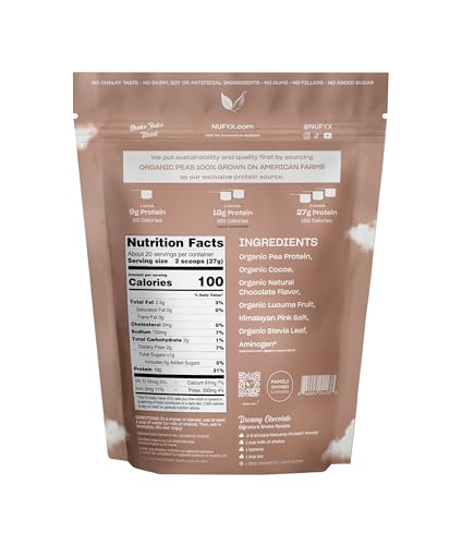 NUFYX Heavenly Protein Dreamy Chocolate shake – creamy, sugar-free flavor boost.