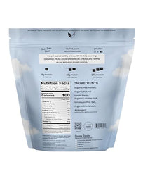 NUFYX Heavenly Protein Powder scoop beside vanilla shake, showcasing smooth texture and digestion-friendly blend