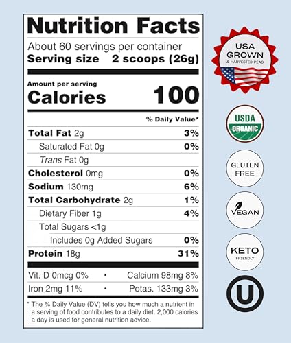 NUFYX powder with pea and lucuma ingredients highlight plant-based nutrition